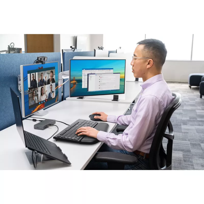 Kensington K63727ES, πλήρες μέγεθος (100%), ενσύρματο, USB, μεμβράνης, QWERTY, μαύρο