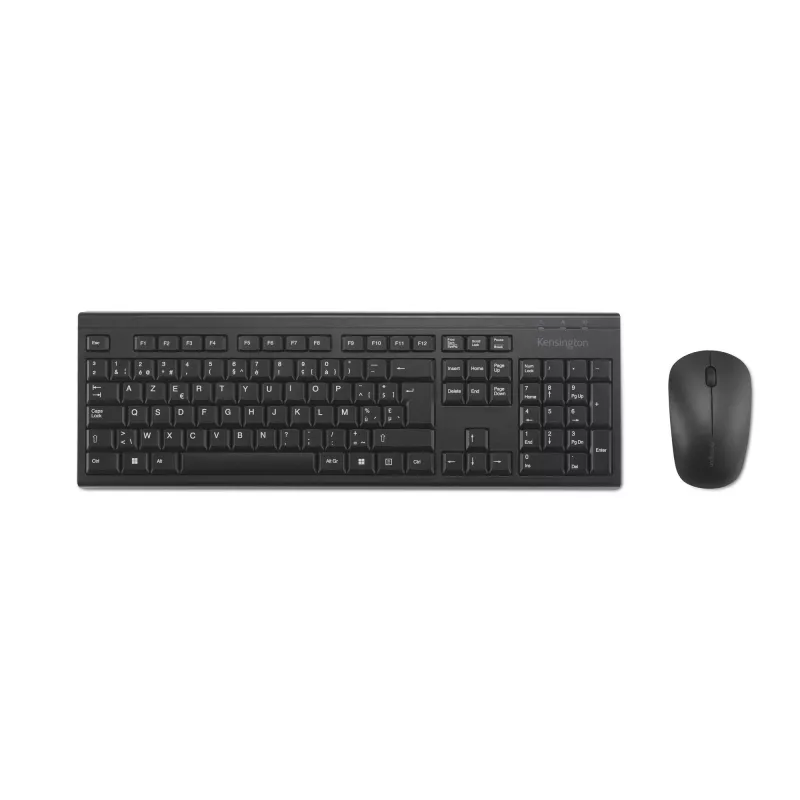 Kensington K75562BE, ασύρματο, RF Wireless, μεμβράνης, AZERTY, μαύρο, περιλαμβάνεται ποντίκι