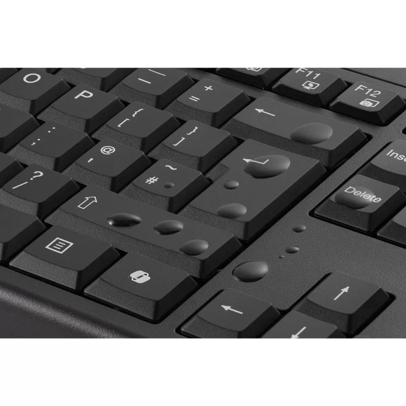 Kensington K75560BE, ασύρματο, RF Wireless + Bluetooth, μεμβράνης, AZERTY, μαύρο, ποντίκι στη συσκευασία
