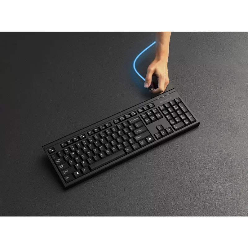 Kensington K75560BE, ασύρματο, RF Wireless + Bluetooth, μεμβράνης, AZERTY, μαύρο, ποντίκι στη συσκευασία