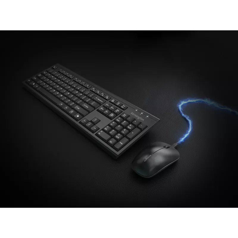 Kensington K75560BE, ασύρματο, RF Wireless + Bluetooth, μεμβράνης, AZERTY, μαύρο, ποντίκι στη συσκευασία