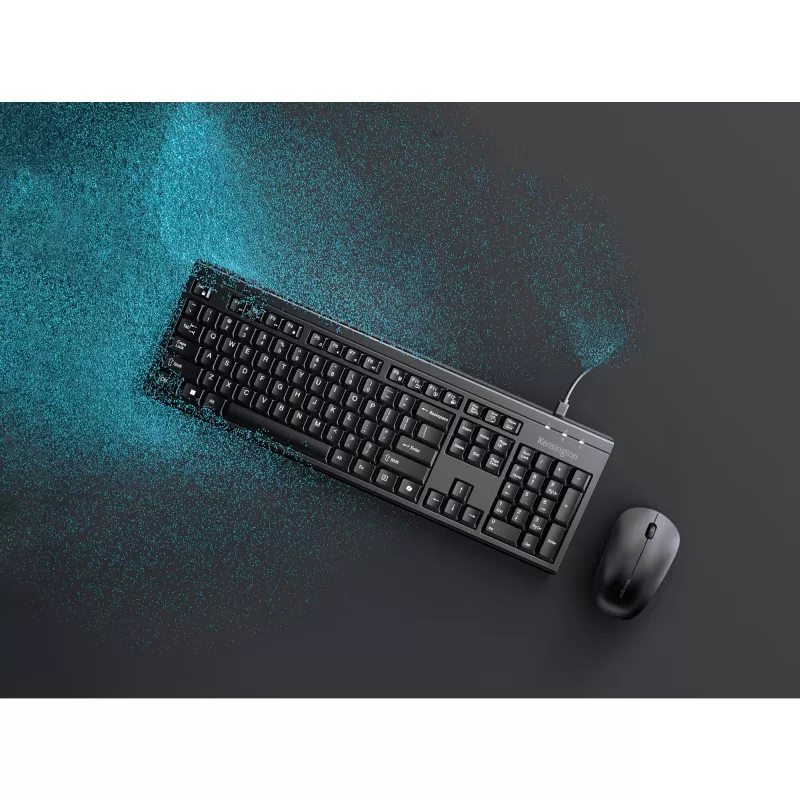 Kensington K75560BE, ασύρματο, RF Wireless + Bluetooth, μεμβράνης, AZERTY, μαύρο, ποντίκι στη συσκευασία