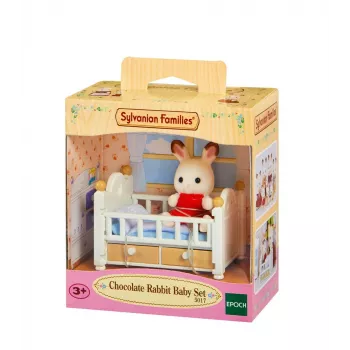 Sylvanian Families σετ μωρού σοκολατένιου κουνελιού (βρεφικό κρεβάτι), 3 έτος(-η), πολύχρωμο, πολυστυρένιο, πλαστικό