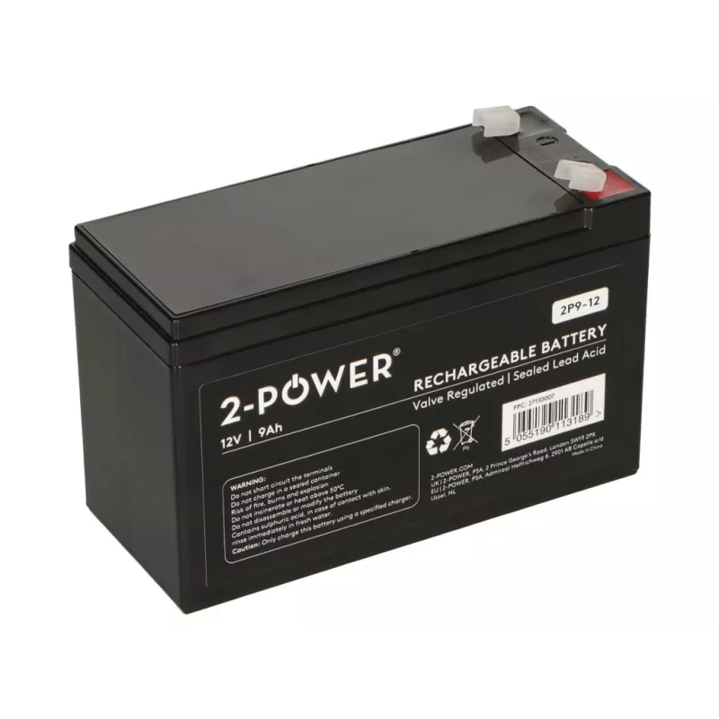 2-Power 2P9-12 μπαταρία UPS μολύβδου-υφάσματος (VRLA) 12 V 9 Ah