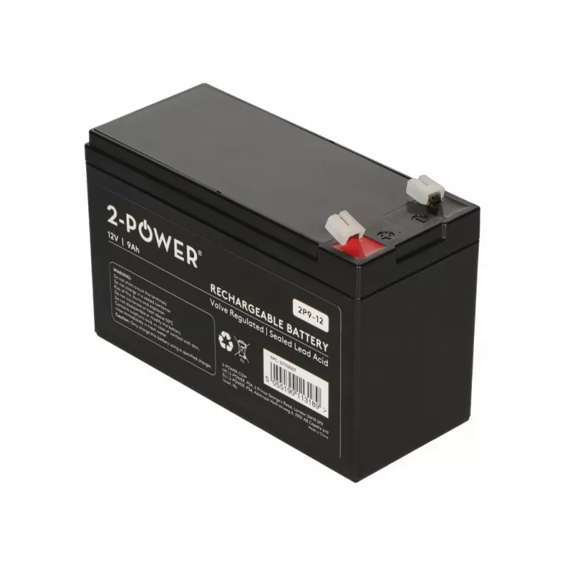 2-Power 2P9-12 μπαταρία UPS μολύβδου-υφάσματος (VRLA) 12 V 9 Ah
