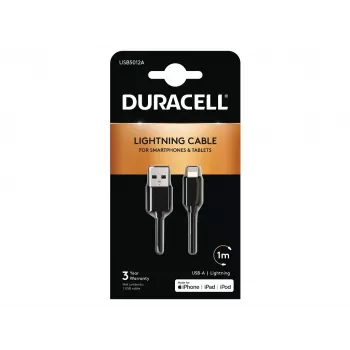 Duracell καλώδιο συγχρονισμού/φόρτισης 1 μέτρο μαύρο