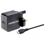 Duracell Φορτιστής τοίχου 2.4A & καλώδιο micro-USB 1M, εσωτερικός χώρος, AC, 2.4 A, μαύρο