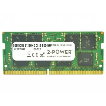 2-Power 8 GB DDR4 2133 MHz CL15 SoDIMM μνήμη, 8 GB, 1 x 8 GB, DDR4, 2133 MHz, 260-pin SO-DIMM, πράσινο