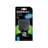 Duracell 2x2,4A φορτιστής USB τηλεφώνου/tablet, εσωτερικού χώρου, AC, 5 V, μαύρο