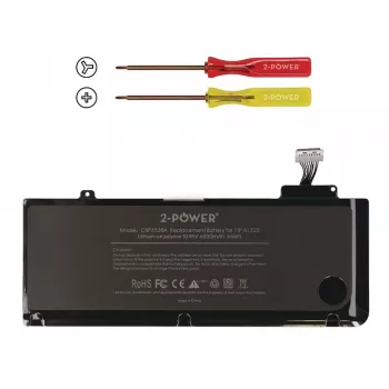2-Power 10,95 V 6000 mAh μπαταρία laptop Li-Polymer, μπαταρία, Apple MacBook Pro 13 ιντσών A1278, Mid 2009 (EMC2326)