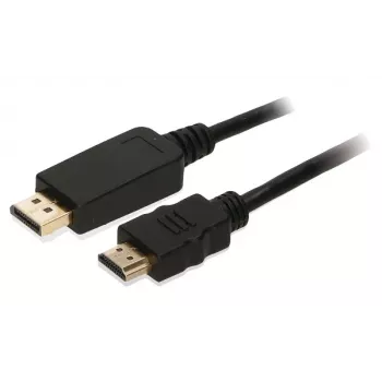 2-Power CAB0039A προσαρμογέας καλωδίου βίντεο 2 m DisplayPort HDMI Type-A (Standard) μαύρο