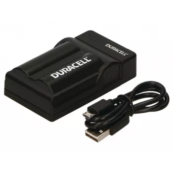 Duracell φορτιστής μπαταρίας ψηφιακής φωτογραφικής μηχανής, USB, φορτιστής εσωτερικού χώρου, Panasonic CGA-S002E, CGA-S006, μαύρο, 5 V, 5 V
