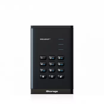 iStorage diskAshur³ 4 TB μαύρο | Ασφαλής φορητός δίσκος | Συμμόρφωση FIPS 140-3 Level 3 | Common Criteria EAL 5+ | Προστασία με PIN | Κρυπτογράφηση υλικού AES-XTS 256-bit | Συμμόρφωση GDPR, TAA | Ανθεκτικό σε σκόνη/νερό |