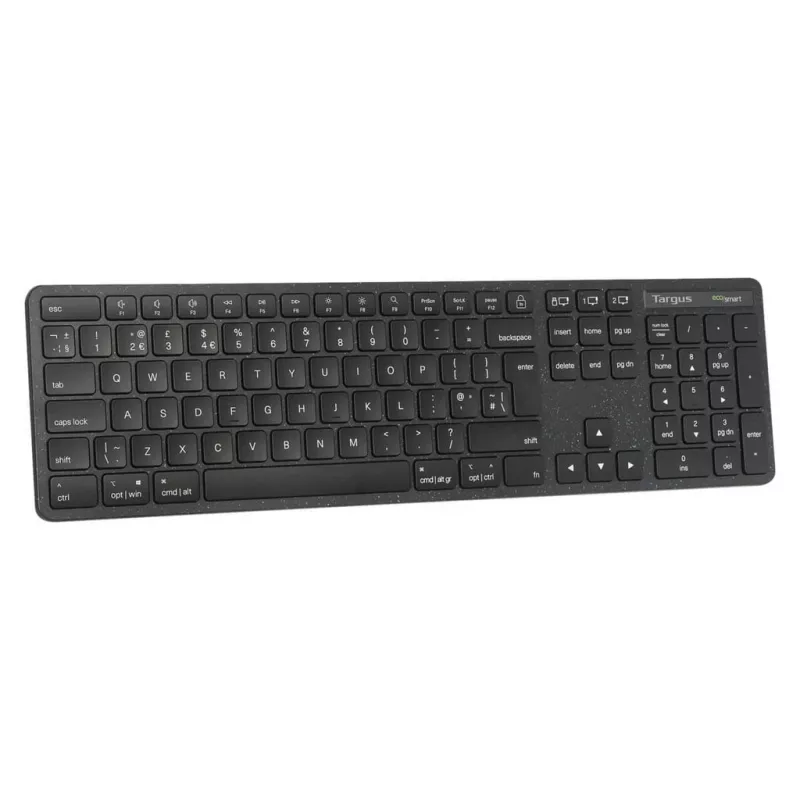 Targus EcoSmart AKB873FR πληκτρολόγιο Universal RF Wireless + Bluetooth AZERTY Γαλλικό μαύρο