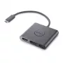 DELL προσαρμογέας USB-C σε HDMI/DP με Power Pass-Through, ενσύρματος, USB 3.2 Gen 2 (3.1 Gen 2) Type-C, μαύρος, 3840 x 2160 Pixel, Dell, 3840 x 2160 Pixel