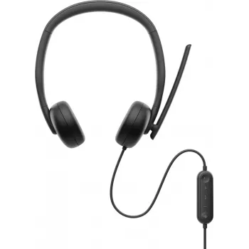DELL Pro ενσύρματο headset – WH3024, ενσύρματο, κλήσεις/μουσική, 20 – 20000 Hz, 110 g, headset, μαύρο