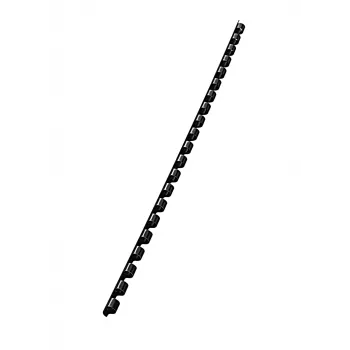 Leitz Ράχες πλαστικές 6 mm comBIND, Μαύρο, 25 φύλλα, Πλαστικό, A4, 6 mm, 6 mm