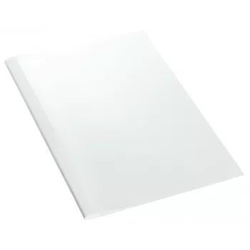 Leitz Εξώφυλλα βιβλιοδεσίας Thermo Standard 10mm, A4, Χαρτόνι, Διαφανές, Λευκό, 100 φύλλα, 240 g/m², 80 g/m²