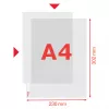 Esselte Premium Θήκη A4, ανοιχτή πάνω και αριστερά, 30 % ανακυκλωμένο πλαστικό pre-consumer