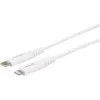 eSTUFF ES602101 Καλώδιο Lightning 1 m Λευκό
