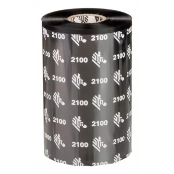 Zebra 2100 High-Performance Κηρού μελανοταινία θερμομεταφοράς 450 m Μαύρο