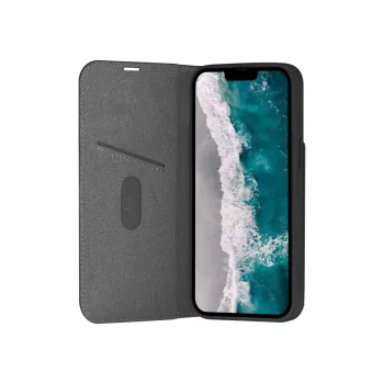 Θήκη κινητού folio dbramante1928 Oslo για iPhone 14 Pro Max — μαύρο, 3 θήκες καρτών, βάση στήριξης, συμβατή με 6,7 ίντσες
