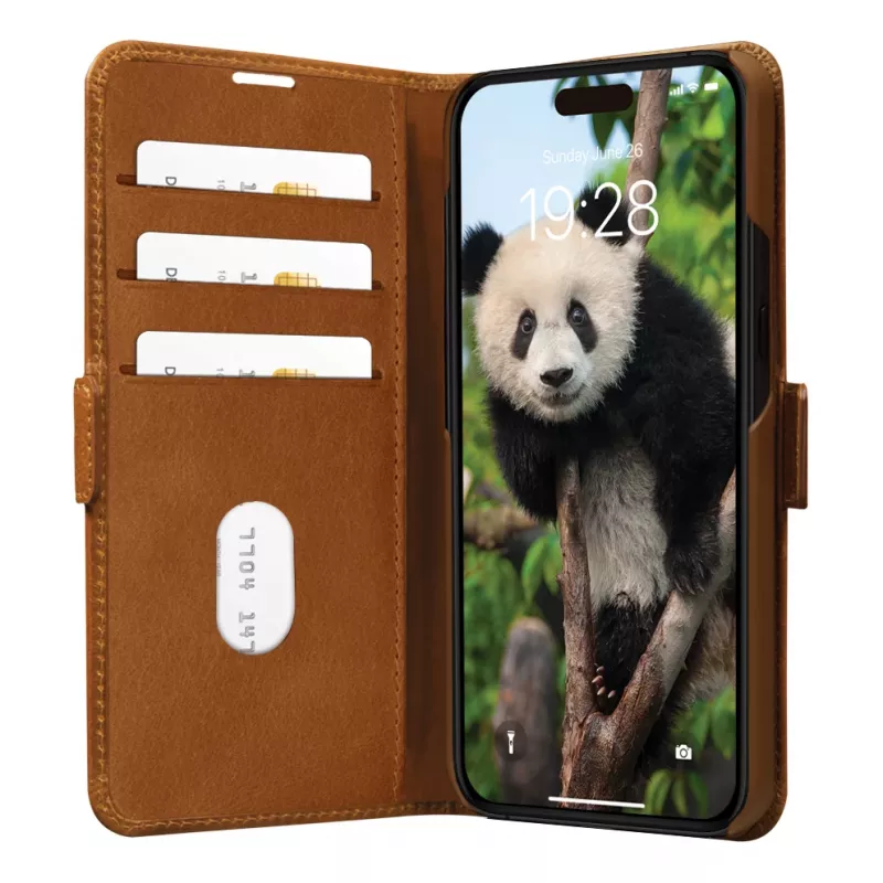 dbramante1928 Copenhagen – iPhone 15 Plus – Tan, folio, Apple, iPhone 15 Plus, καφέ