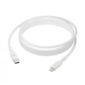 Καλώδιο USB-C σε Lightning 2 m, d bramante re-charge (USB 2.0, λευκό)