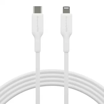 Καλώδιο USB-C σε Lightning 2 m, d bramante re-charge (USB 2.0, λευκό)