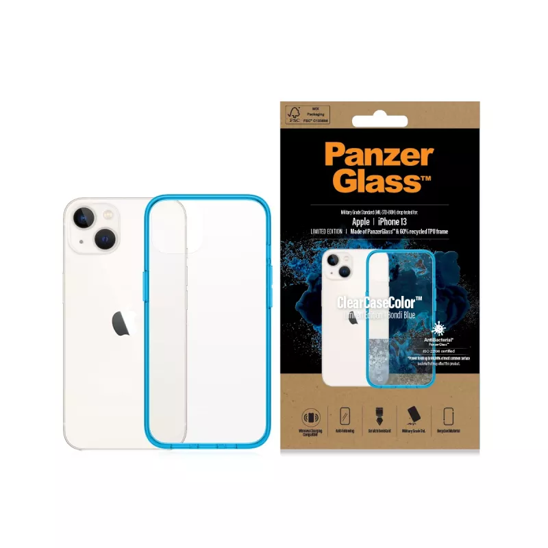 Θήκη ClearCaseColor PanzerGlass Apple iPhone 13 Bondie Blue