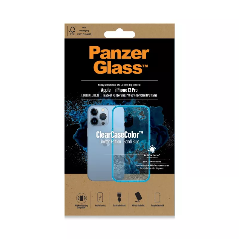 Θήκη PanzerGlass ClearCaseColor iPhone 13 Pro Bondie Blue