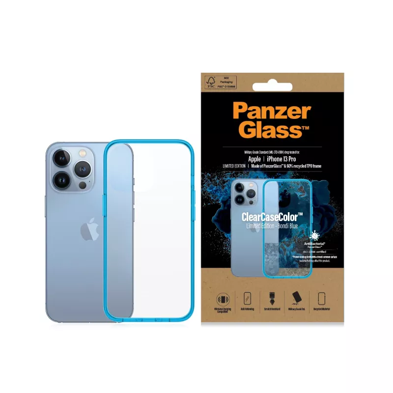 Θήκη PanzerGlass ClearCaseColor iPhone 13 Pro Bondie Blue