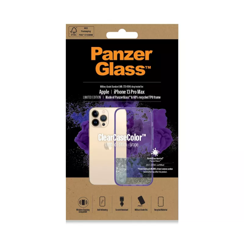 Κάλυμμα PanzerGlass ClearCaseColor iPhone 13 Pro Max Grape