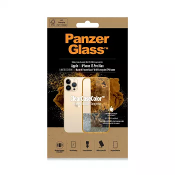 Προστατευτική θήκη ClearCaseColor PanzerGlass για iPhone 13 Pro Max 6,7 inch – PET και σκληρυμένο γυαλί, πορτοκαλί