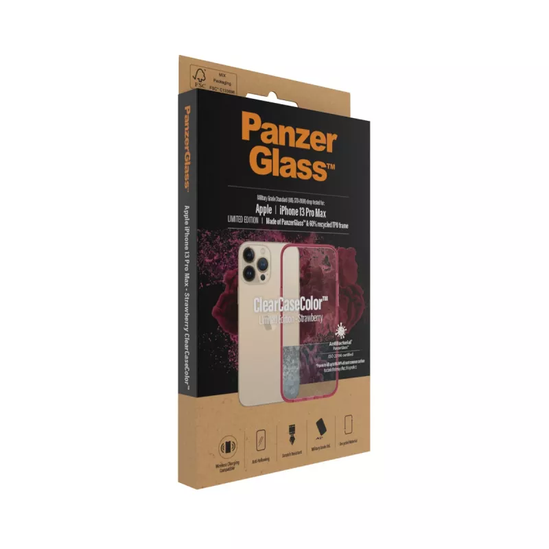 Θήκη ClearCaseColor Apple iPhone 13 Pro Max Strawberry PanzerGlass