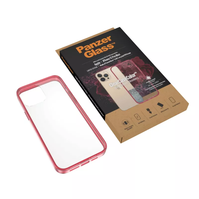 Θήκη ClearCaseColor Apple iPhone 13 Pro Max Strawberry PanzerGlass