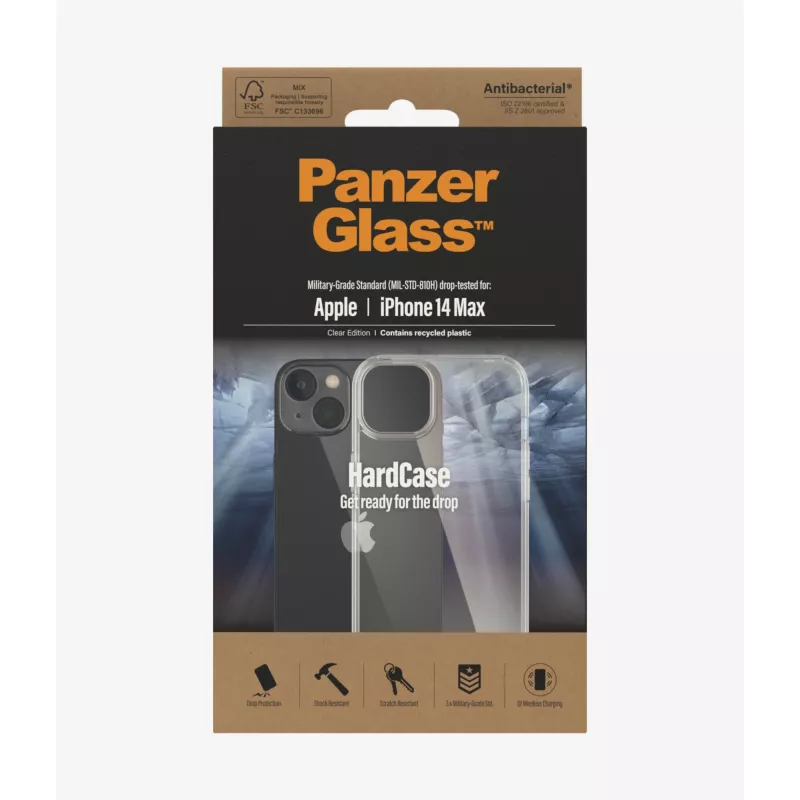 Θήκη κινητού PanzerGlass HardCase 17 cm (6,7 inch) Διάφανη