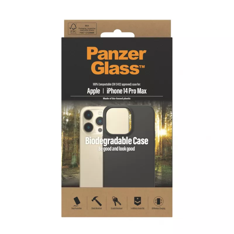 PanzerGlass ® βιοδιασπώμενη θήκη Apple iPhone 14 Pro Max | Μαύρη