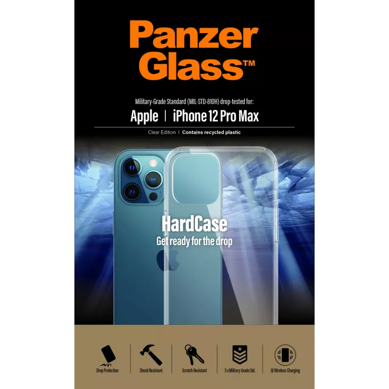 PanzerGlass ® HardCase Διάφανη iPhone 12 Pro Max, Θήκη, Apple, Apple - iPhone 12 Pro Max, Διάφανη