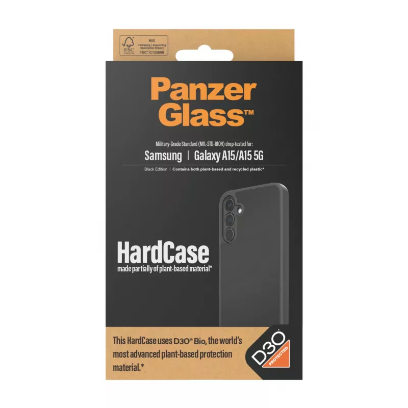 PanzerGlass® HardCase Μαύρη με D3O® Samsung Galaxy A15 | A15 5G
