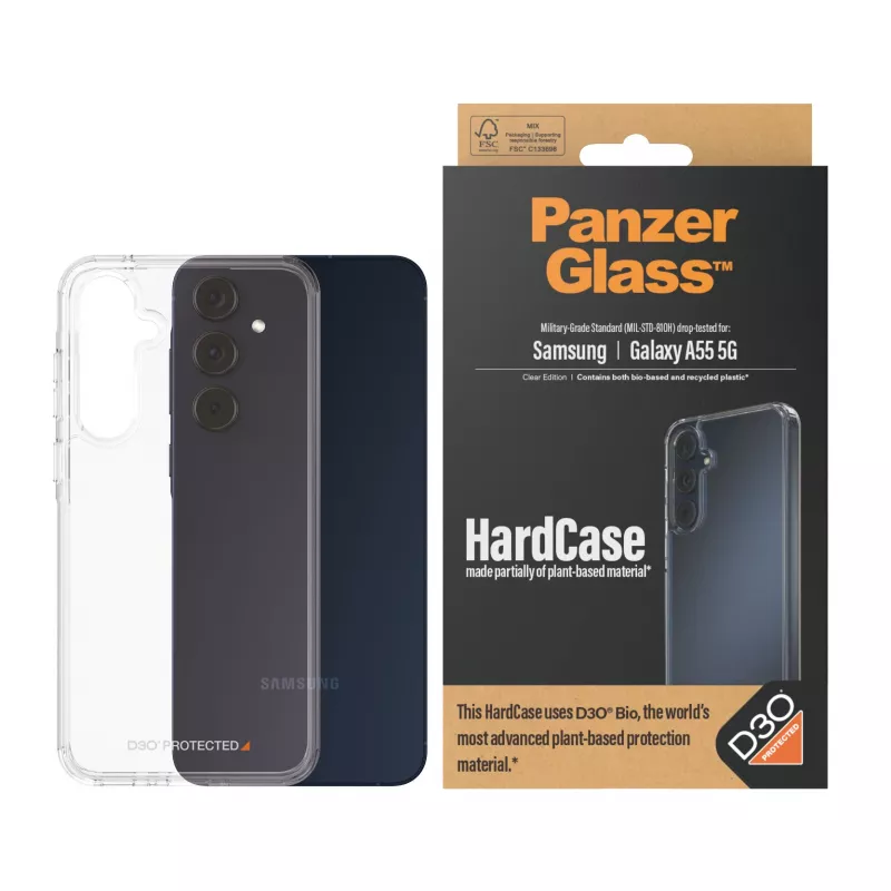 PanzerGlass ® HardCase Διάφανη με D3O® Samsung Galaxy A55 5G