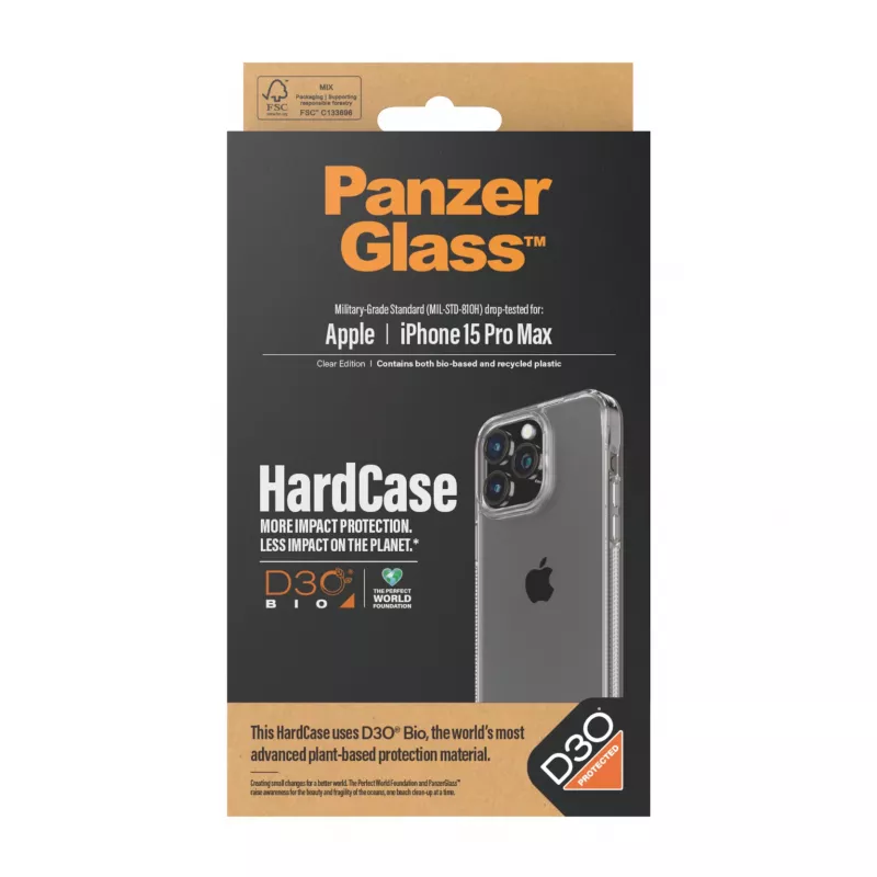 PanzerGlass® HardCase Διάφανη με D3O® iPhone 15 Pro Max