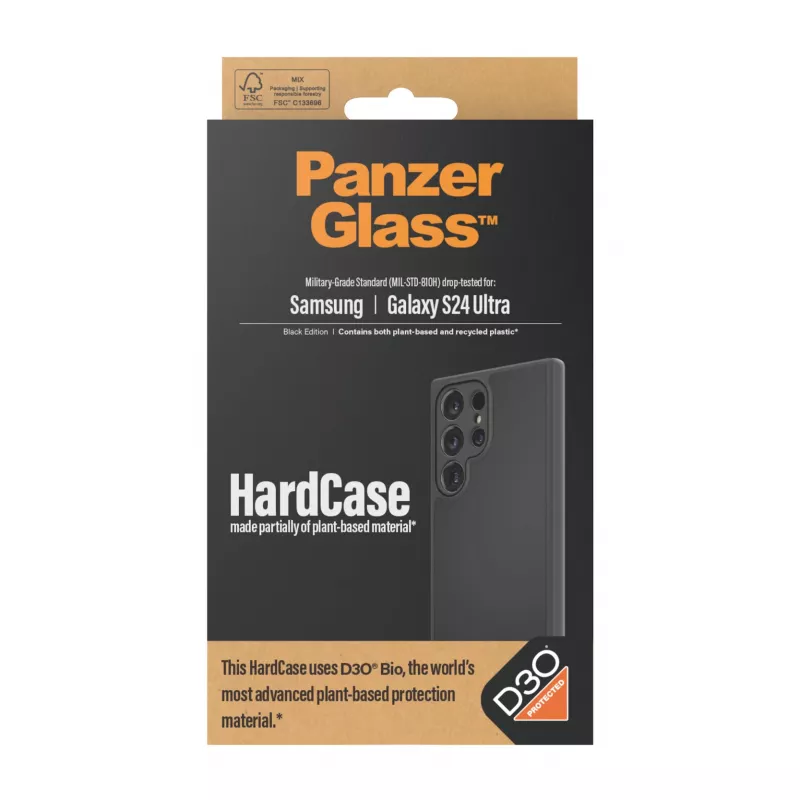 PanzerGlass ® HardCase Μαύρη με D3O® Samsung Galaxy S24 Ultra