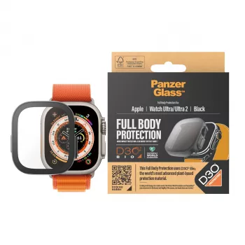 PanzerGlass ® Μεμβράνη προστασίας οθόνης Full Body με D3O® Apple Watch Ultra | 49mm | Μαύρη