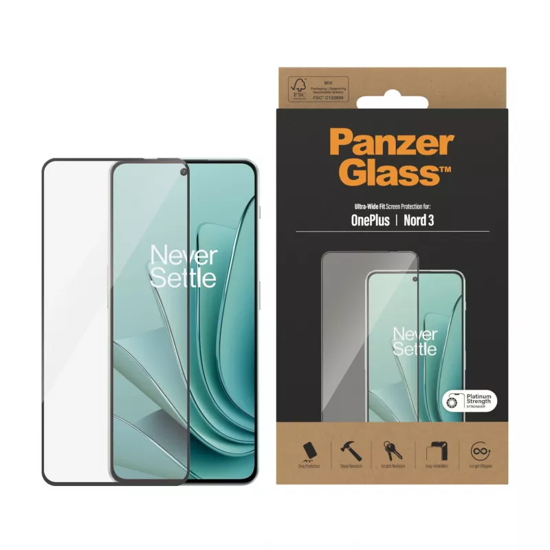 PanzerGlass® Προστατευτική μεμβράνη οθόνης OnePlus Nord 3 5G | Ultra-Wide Fit