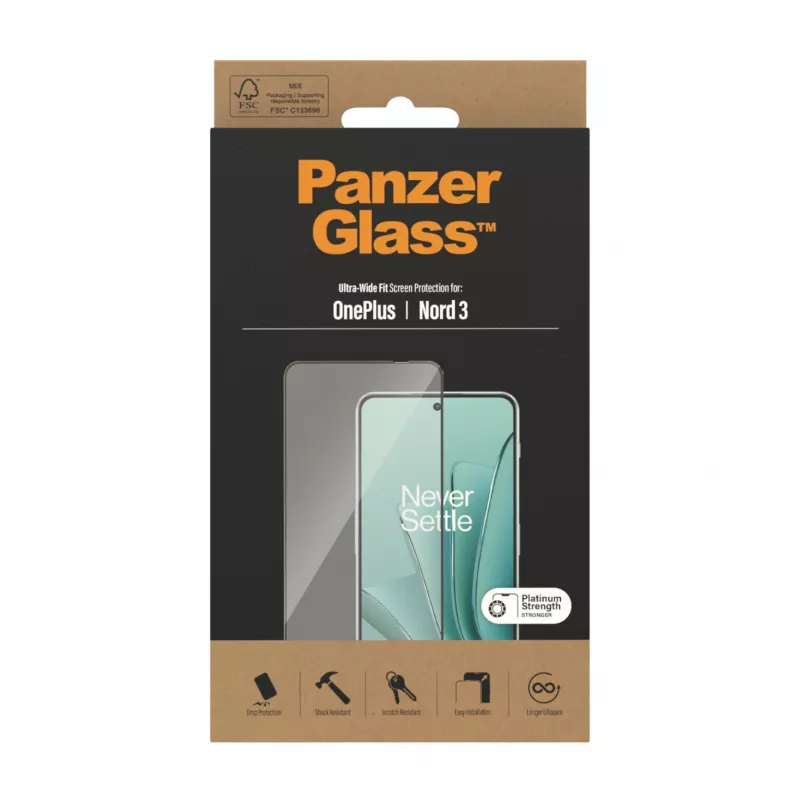 PanzerGlass® Προστατευτική μεμβράνη οθόνης OnePlus Nord 3 5G | Ultra-Wide Fit