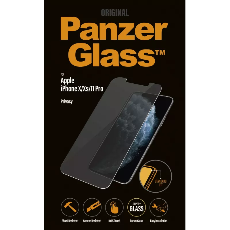 PanzerGlass ® Προστατευτική μεμβράνη οθόνης απορρήτου iPhone 11 Pro | Xs | X | Standard Fit