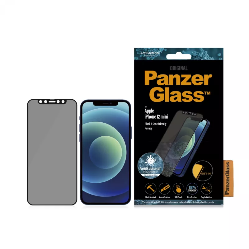 PanzerGlass ® Προστατευτική μεμβράνη οθόνης από αδιάκριτα βλέμματα iPhone 12 Mini | Edge-to-Edge