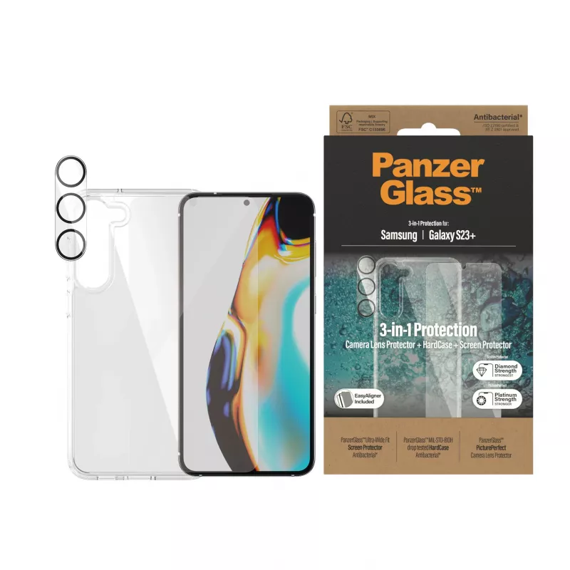 PanzerGlass Booklet Case για iPhone 14 Pro 6,1″ — προστατευτική θήκη folio, μαύρο/λευκό