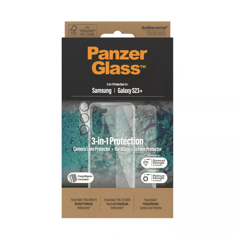 PanzerGlass Booklet Case για iPhone 14 Pro 6,1″ — προστατευτική θήκη folio, μαύρο/λευκό